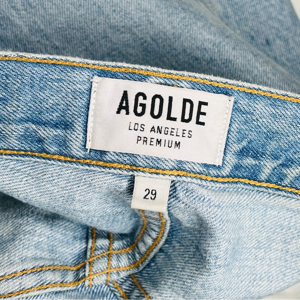 Agolde Riley High Rise Straight Crop Jeans - Picture 6 of 9